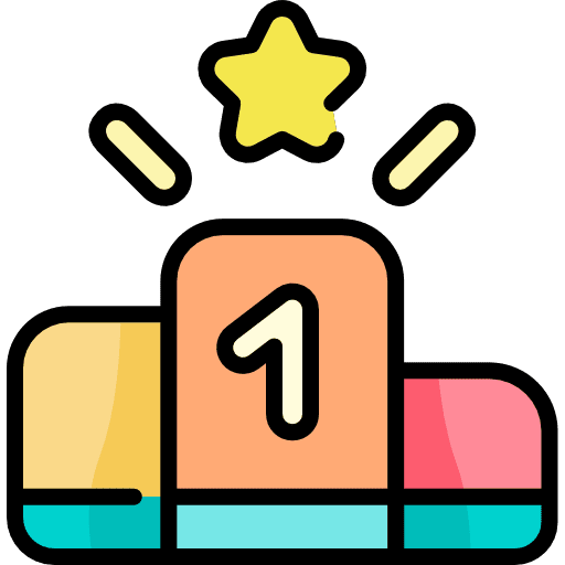 Podium position winners best icon