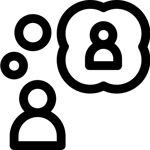 Thought thought bubble opinion communications icon