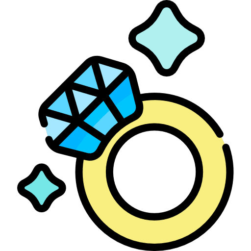 Diamond ring engagement ring jewelry icon
