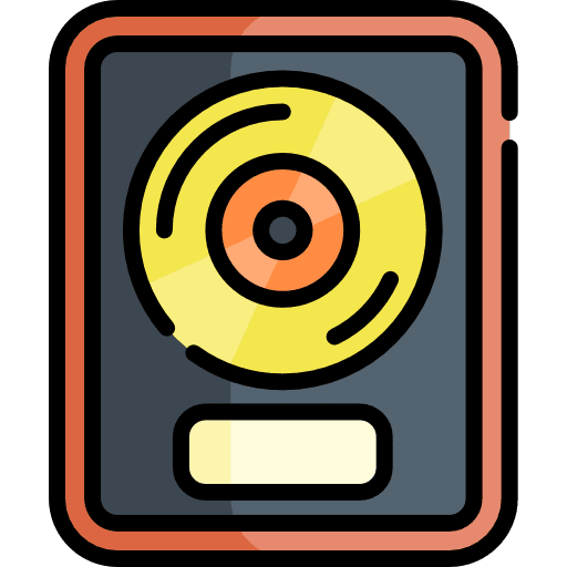 Disc music player award prize icon