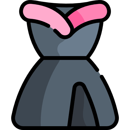 Dress elegant dress clothing icon