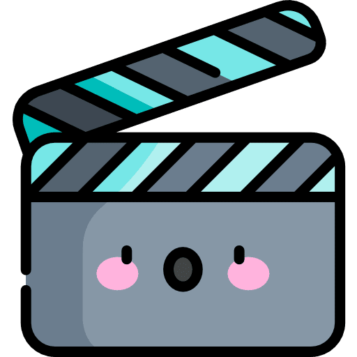 Clapperboard cinema movie film icon