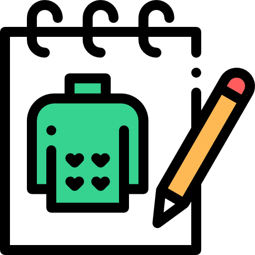 Design pattern pencil fashion designer icon