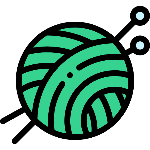 Knitting fashion knitting crochet icon