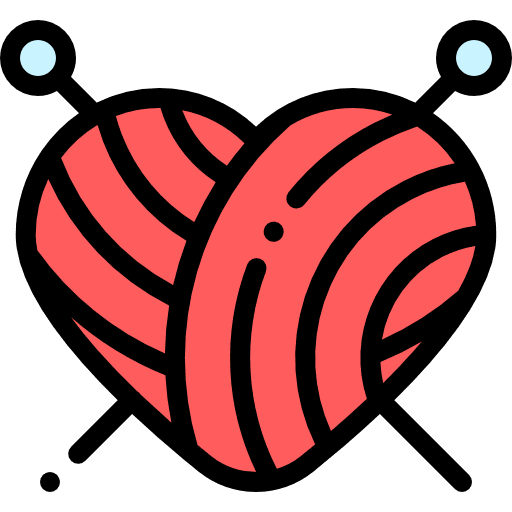 Knitting handcraft knitting neddles knitting icon