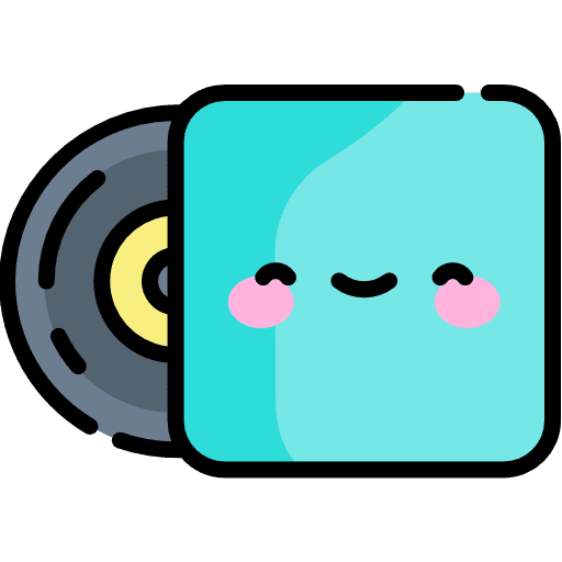 Vinyl disc vinyl long play icon