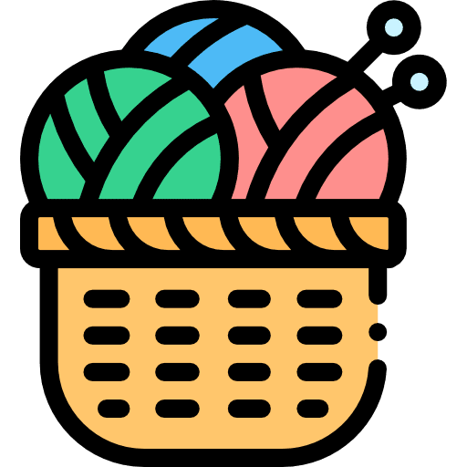 Wool ball fashion art and design icon