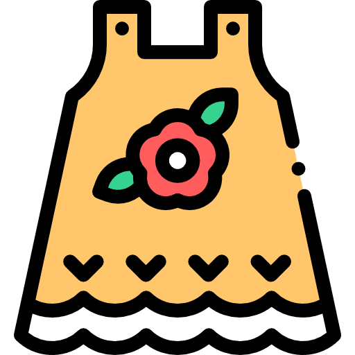 Dress kid and baby kid fashion icon