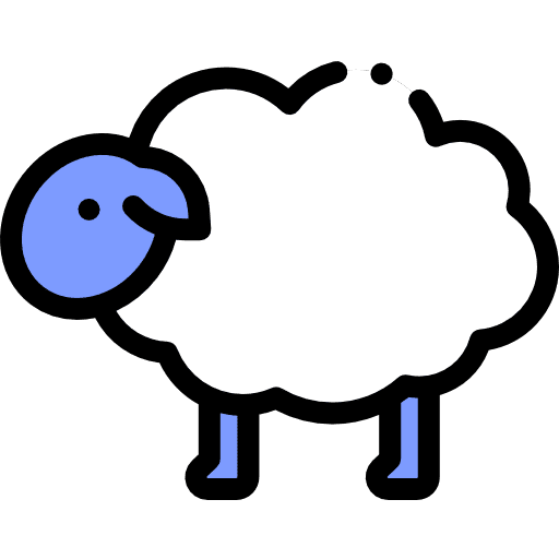 Sheep farm mammal wildlife icon