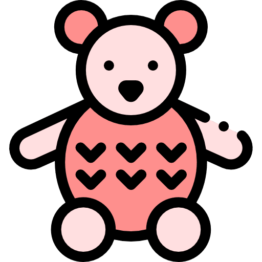 Teddy bear puppet childhood bear icon
