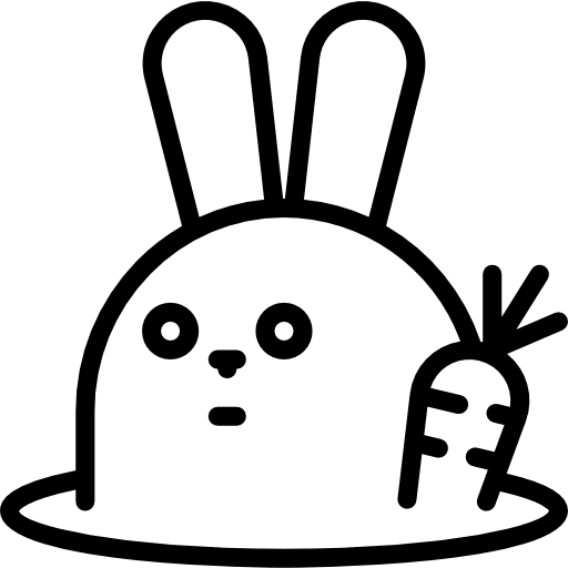 Bunny mammal pet animals icon