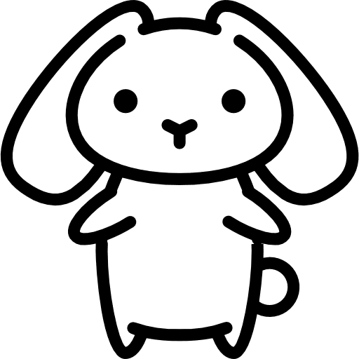 Bunny pet user wildlife icon