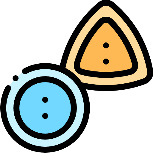 Buttons fashion sewing hobbies and free time icon