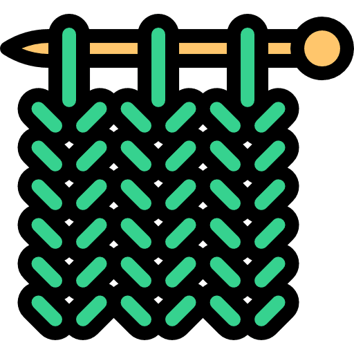 Wool weave entertainment handcraft icon