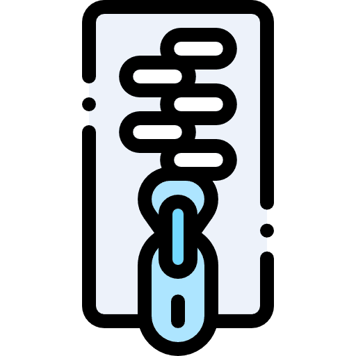 Zip zippers art and design unzip icon