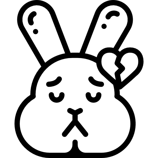 Bunny animals pet user icon