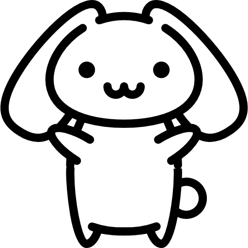 Bunny easter easter bunny user icon