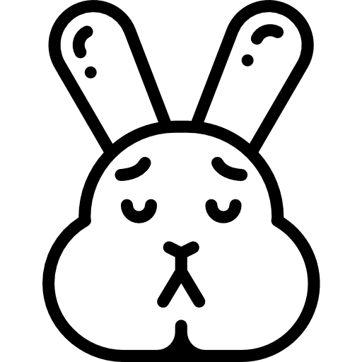 Bunny easter rabbit avatar icon