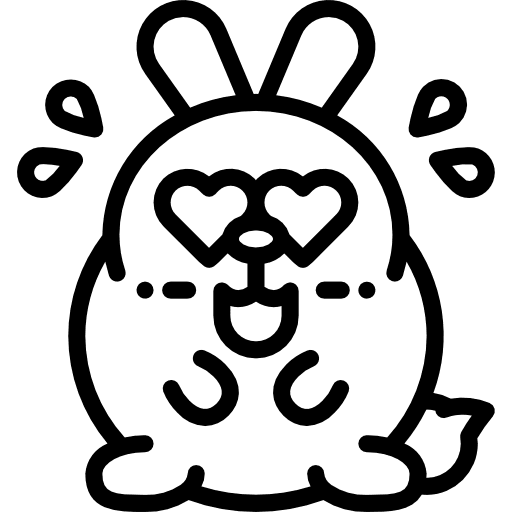 Bunny pet easter wildlife icon