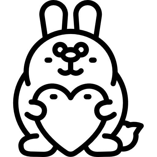 Bunny pet wildlife animals icon