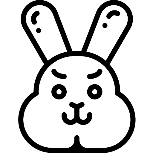 Bunny rabbit animals bunny icon