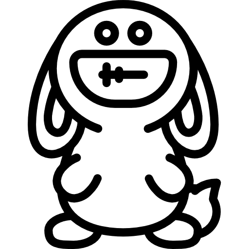 Bunny bunny pet animals icon