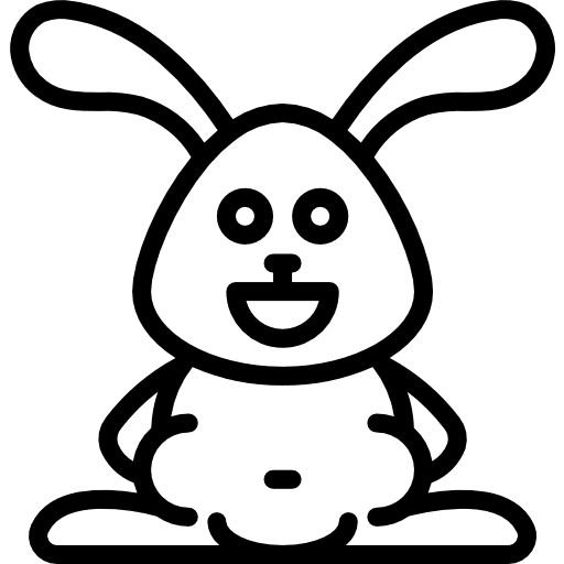 Bunny animals easter bunny pet icon