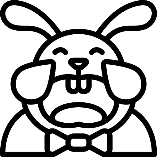 Bunny easter animals avatar icon