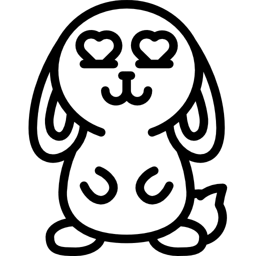 Bunny rabbit bunny pet icon