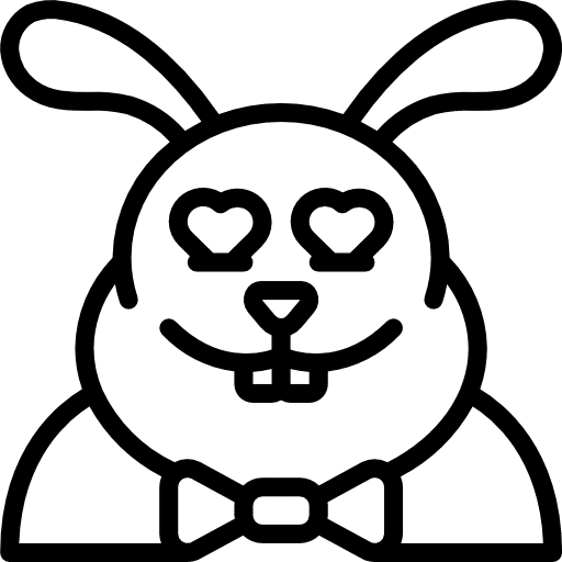 Bunny wildlife rabbit mammal icon