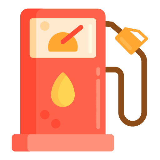 Gas station industry fuel transport icon