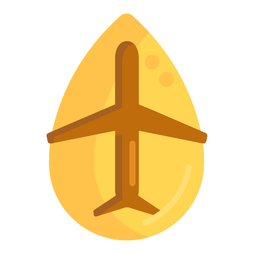 Oil aviation industry airplane icon
