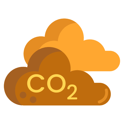 Co2 carbon dioxide nature co icon