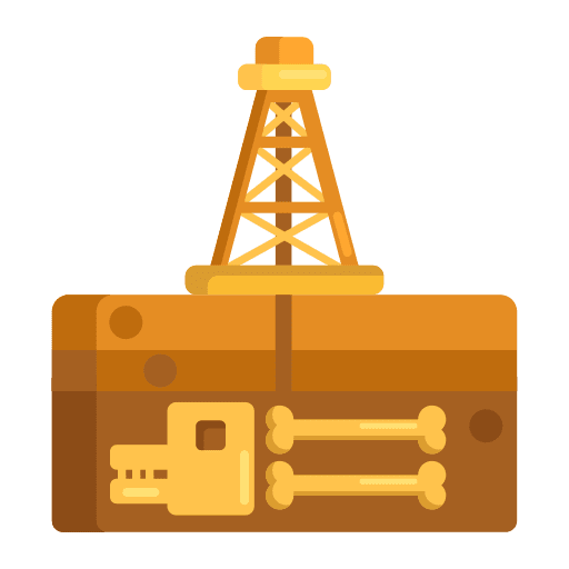 Fossil fuel animals architecture fossil fuel icon