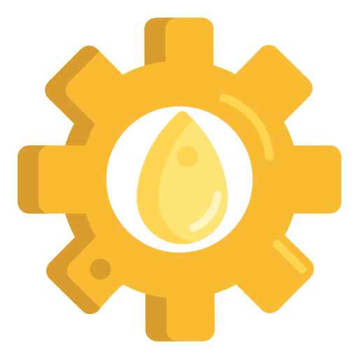 Management profits petrol gasoline icon