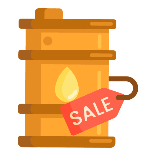 Sale petroleum energy oil barrel icon