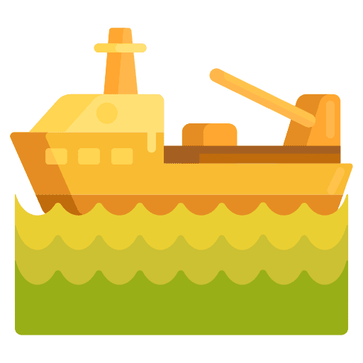 Vessel travel ship transportation icon