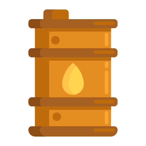 Oil barrel combustible petroleum gas station icon