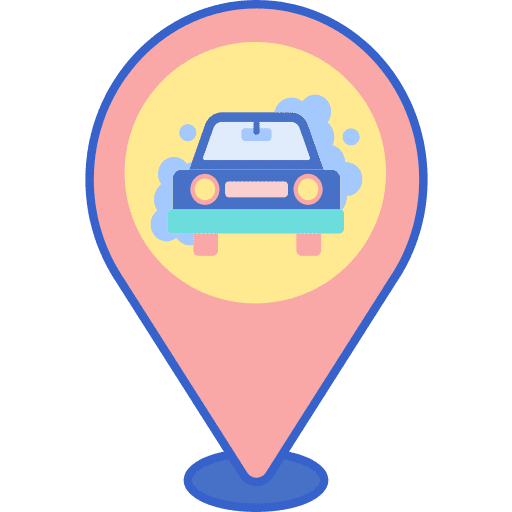 Car transportation placeholder map location icon