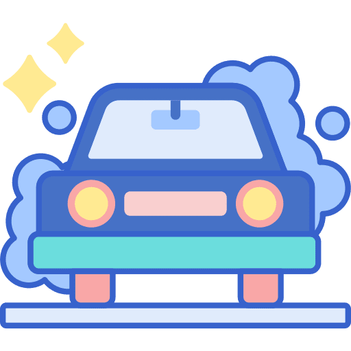 Car wash transport car automobile icon