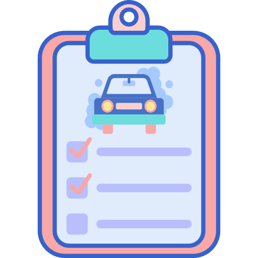 Clipboard car delivery clipboard icon