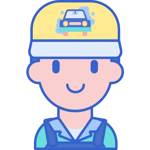 Employee user washer professions and jobs icon