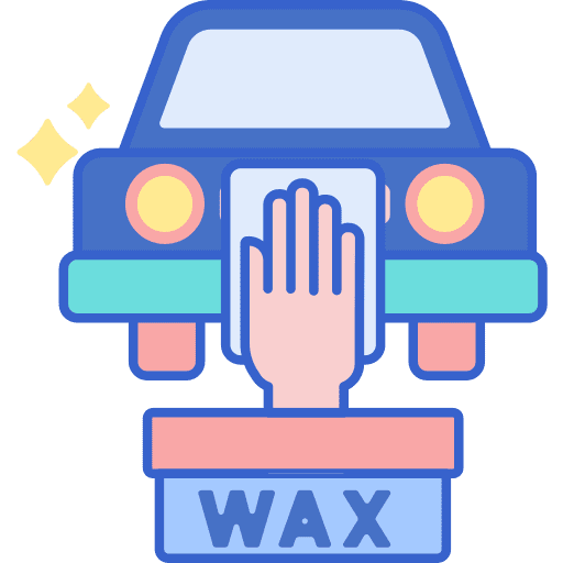 Wax vehicle care automobile icon