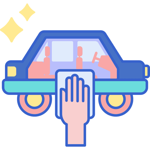 Car wash vehicle car wash transport icon