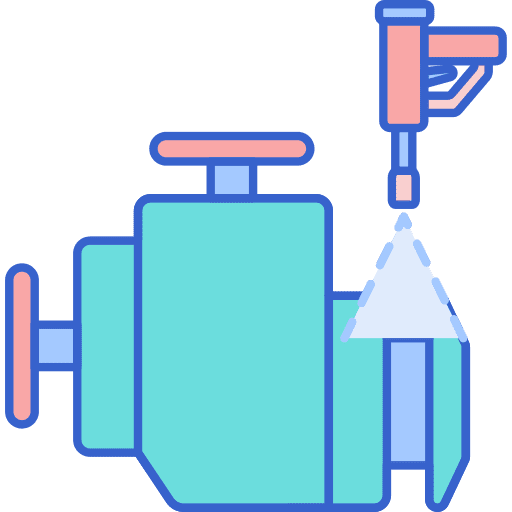 Engine electronics garage transportation icon