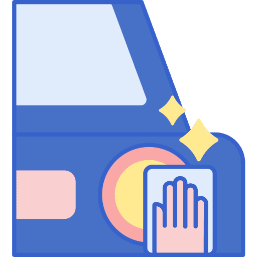 Headlight vehicle cleaning bright icon