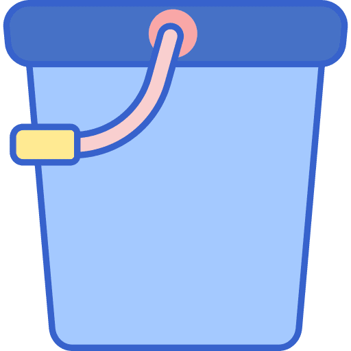 Pail washing pail bucket icon