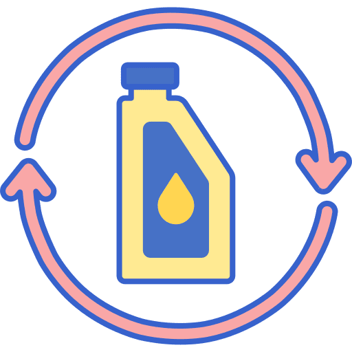 Refill oil change oil gas station icon