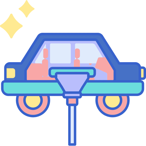 Car vacuum vehicle transportation icon