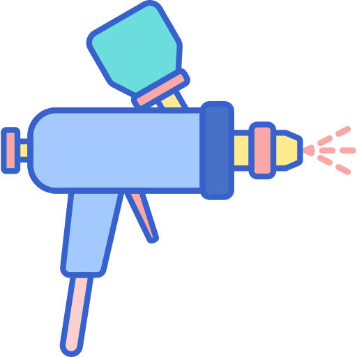 Spray gun art and design painting spray gun icon